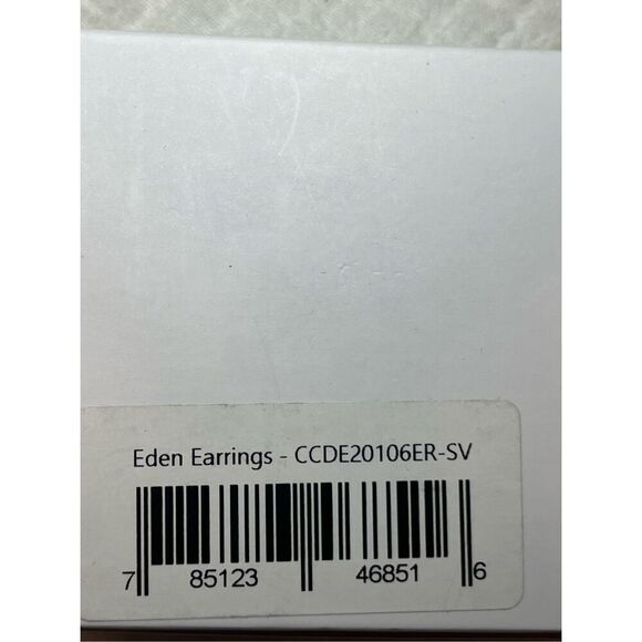 Cate & Chloe Eden 18k White Gold Plated Silver Stud Earrings | Women's Round Cut - Picture 8 of 8